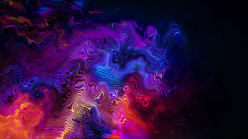 Ilusi, pusaran warna-warni, abstraksi Wallpaper HD