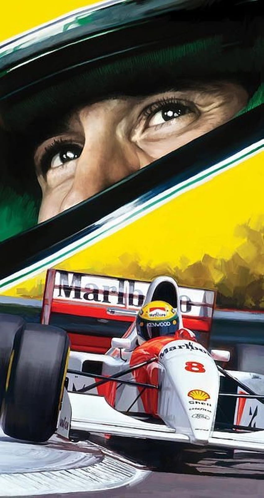 Ayrton Senna phone HD phone wallpaper