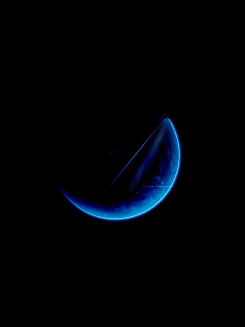 Moon Light Blue Black Ultra [] for your , Mobile & Tablet. Explore Dark Blue  Moon . Moon and Stars HD phone wallpaper | Pxfuel