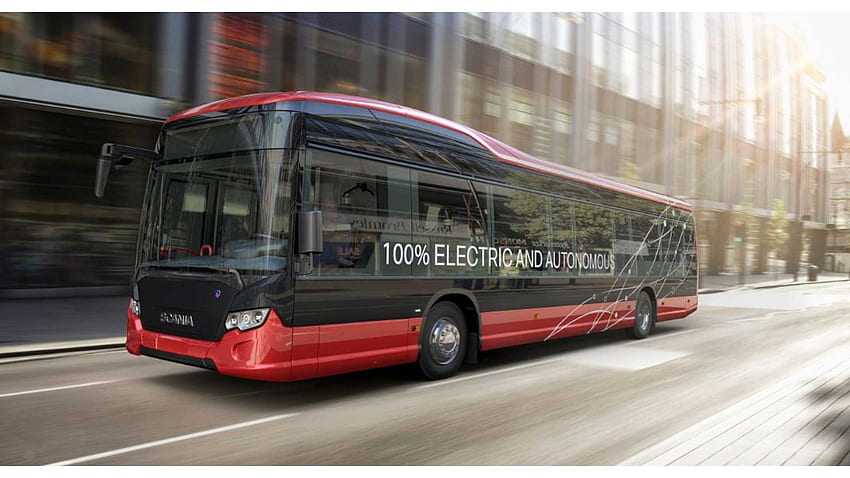 Scania и Nobina обявяват изпитания на автономни EV автобуси в Швеция HD тапет