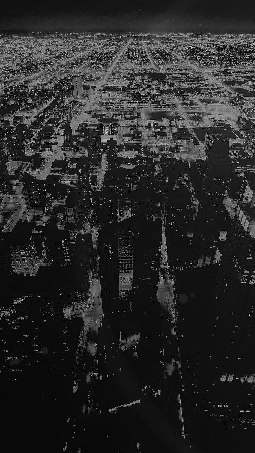 Chicago Night Sky City Dark iPhone . - Arquivo de mídia, Dark's Papel de parede de celular HD