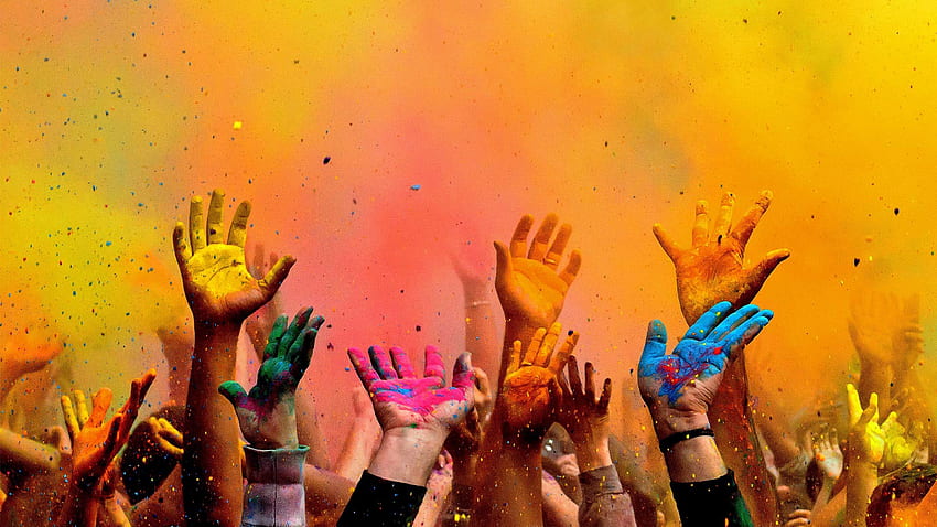 Holi Festival Spring Paint Hands ใหม่ [] สำหรับมือถือและแท็บเล็ตของคุณ สำรวจเทศกาล Holi เทศกาลโฮลี โฮลี โฮลี วอลล์เปเปอร์ HD