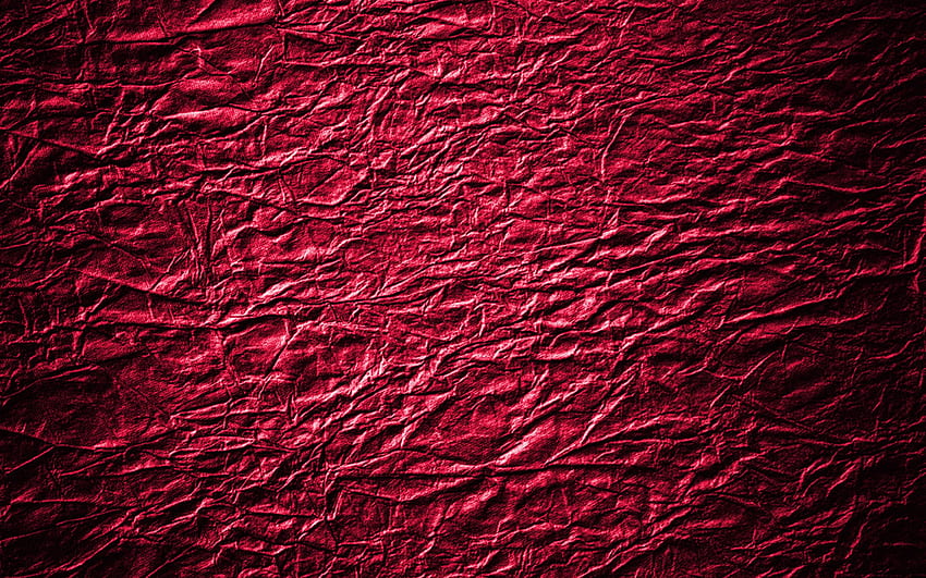 Red leather background, macro, leather patterns, leather textures, red  leather texture, HD wallpaper