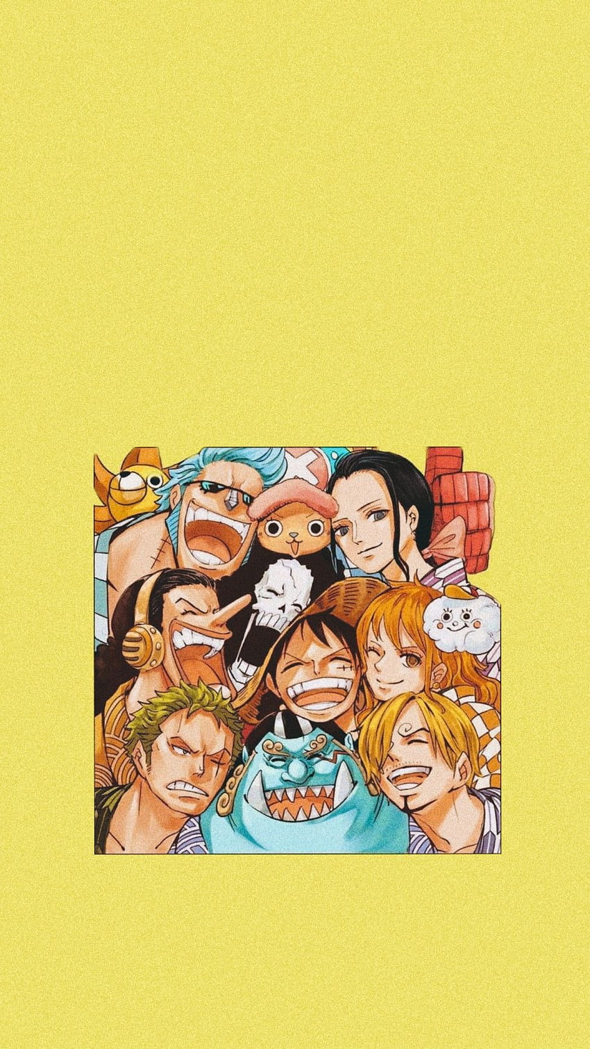 One Piece, Franky, Sanji, Luffy, Ussop, Jinbe, Zoro, Nami, Brook, Chopper, Robin HD тапет за телефон