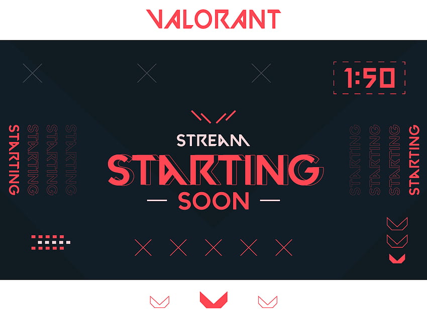 valorant Game Stream Starting Background Illustration by Ammad khan on Dribbble, Starting Soon HD wallpaper