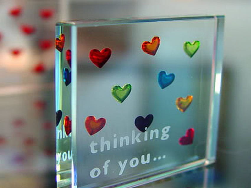 glass, colorful, message, heart, love HD wallpaper