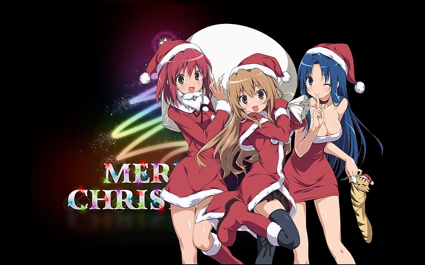 HD wallpaper: girl, christmas, anime, present, merry christmas, holiday,  blonde | Wallpaper Flare