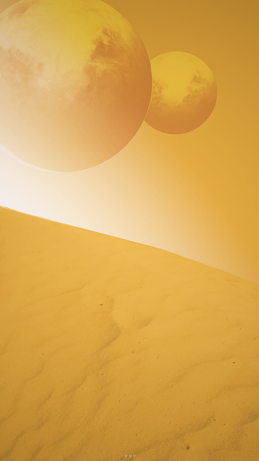 Dune, heat, sky, Gold, Movie, Sand, Arrakis, Moon, Atreides, Orange, Sci-fi, Planets, Yellow, Book, Harkonnen, Vnp, Desert, Day, Sahara HD phone wallpaper