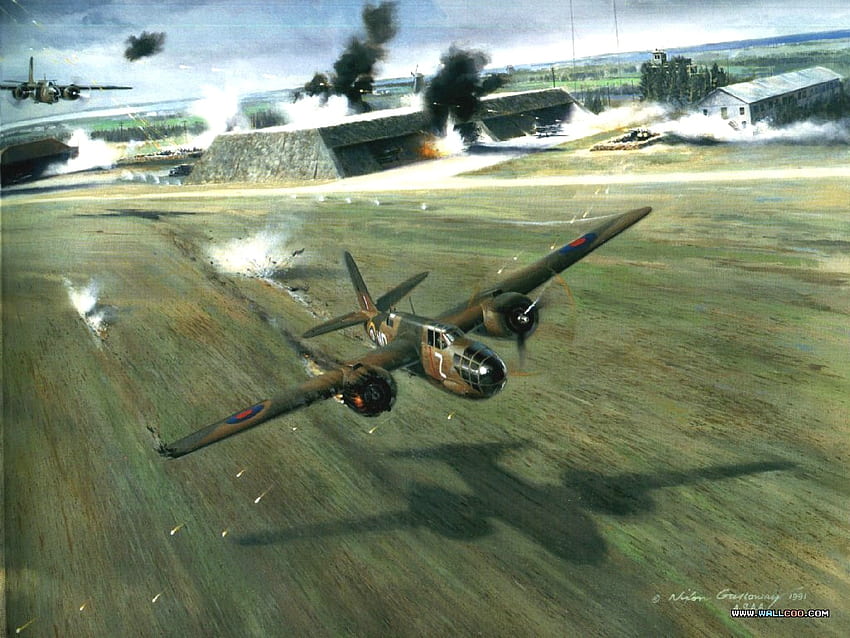 Air Combat Paintings (Vol.02) : Aviation Art of World War II, Air Combat Aircraft paintings NO.20, WW2 Aviation Art HD wallpaper