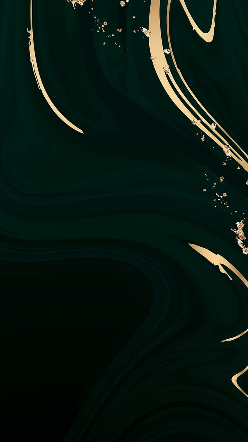 Dark green marble with gold HD phone wallpaper