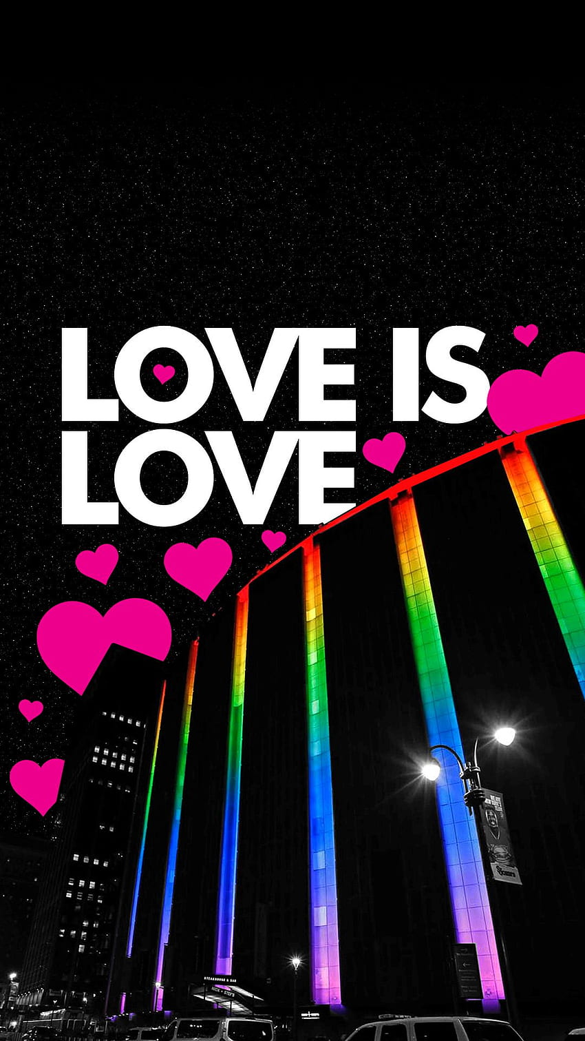 โทรศัพท์มือถือและล็อคหน้าจอ !, Love Is Love LGBT วอลล์เปเปอร์โทรศัพท์ HD