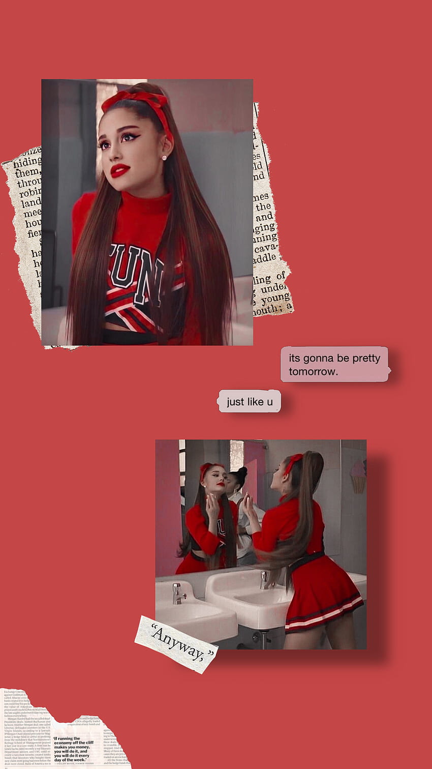 ariana grande aesthetic . Ariana grande , Ariana grande , Ariana, Ariana Grande Red HD phone wallpaper
