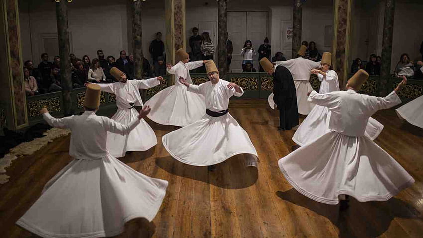 El viaje espiritual: Danza giratoria sufí en Turquía, Danza sufí fondo de pantalla