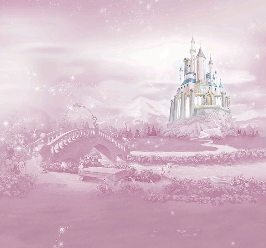 Carta da parati per bambini Disney, Princess Castle, 111387, Kids 6, Grah Sfondo HD