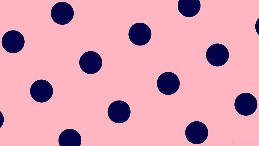 pink polka dots spots blue light pink dark blue HD wallpaper