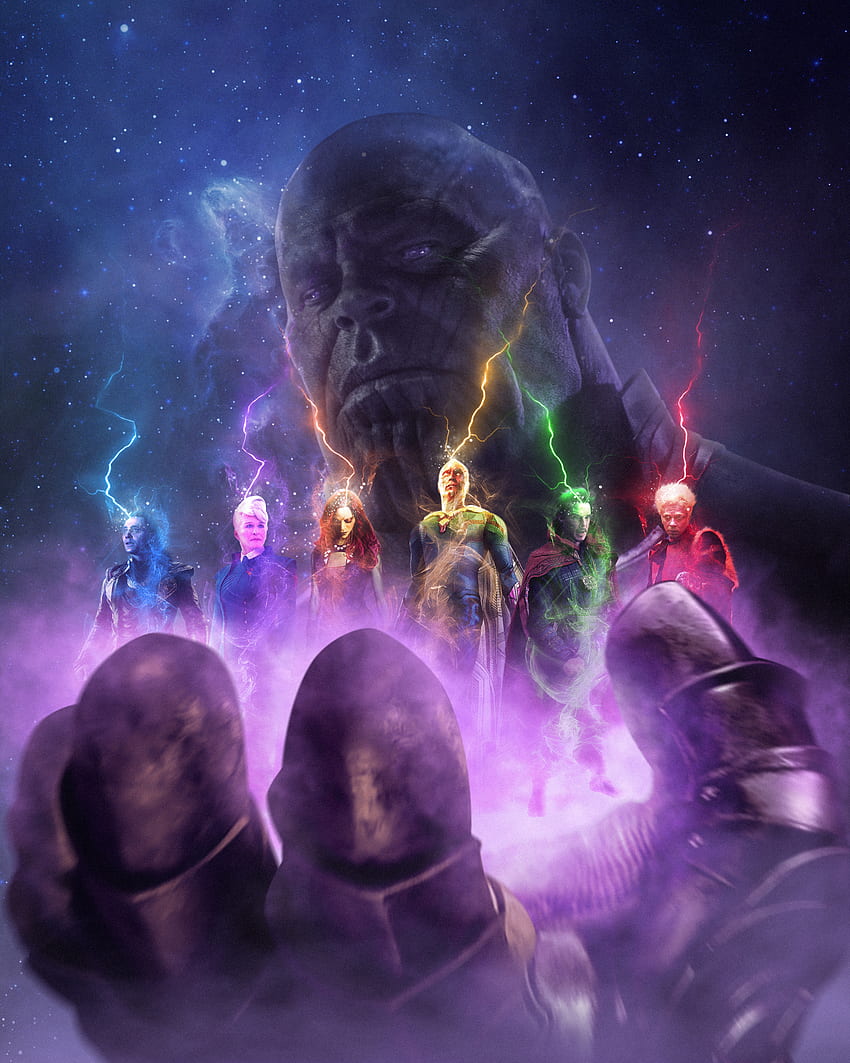 Thanos, Avengers: Infinity War, fan art HD phone wallpaper
