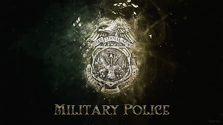 Военна полиция на армията на САЩ, полицейска значка HD тапет