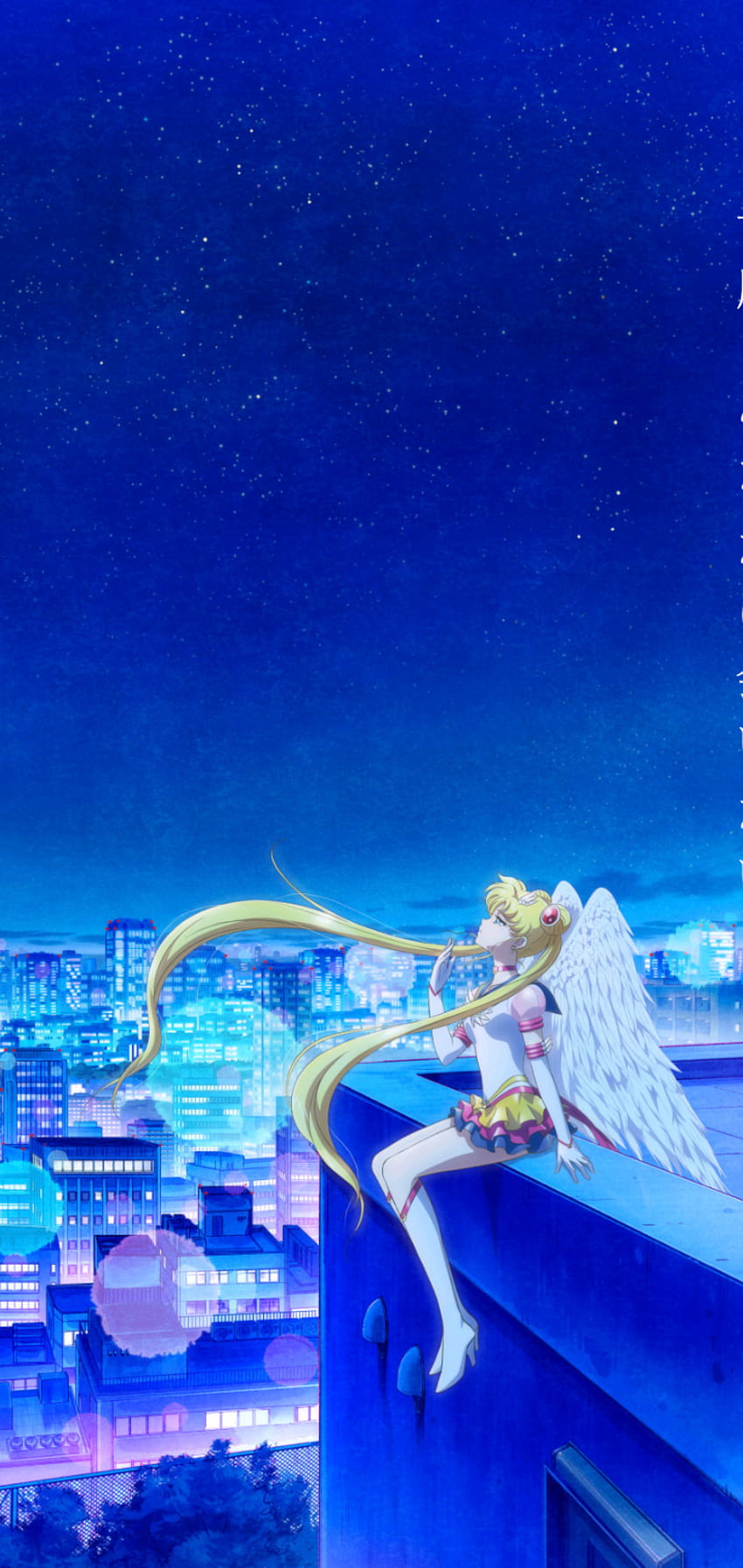 Sailor Moon Eternal, niebo, sztuka Tapeta na telefon HD
