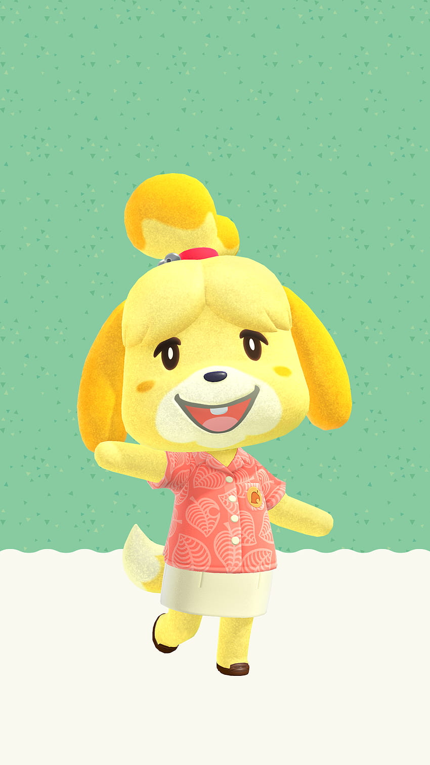Animal Crossing New Horizons Isabelle . Cat with Monocle HD phone wallpaper