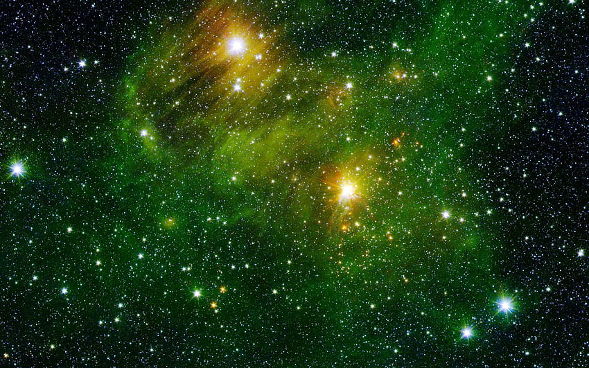 Spazio: - NASA Jet Propulsion Laboratory, Green Galaxy Sfondo HD
