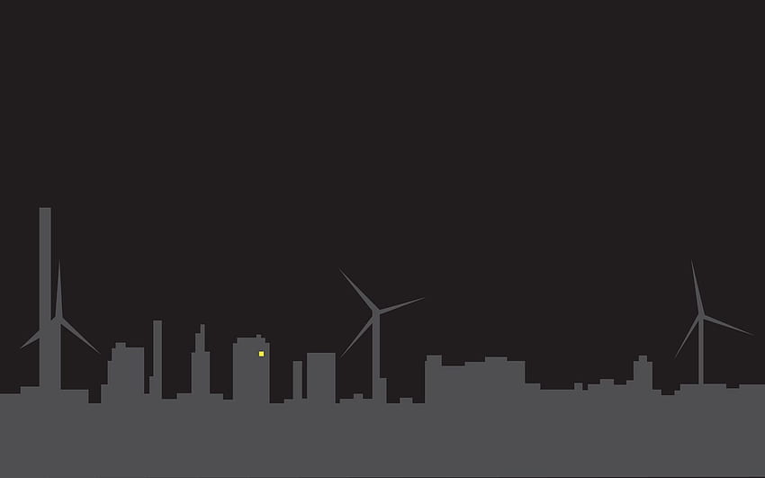 Stadt, Vektor, Silhouetten, Minimalismus HD-Hintergrundbild
