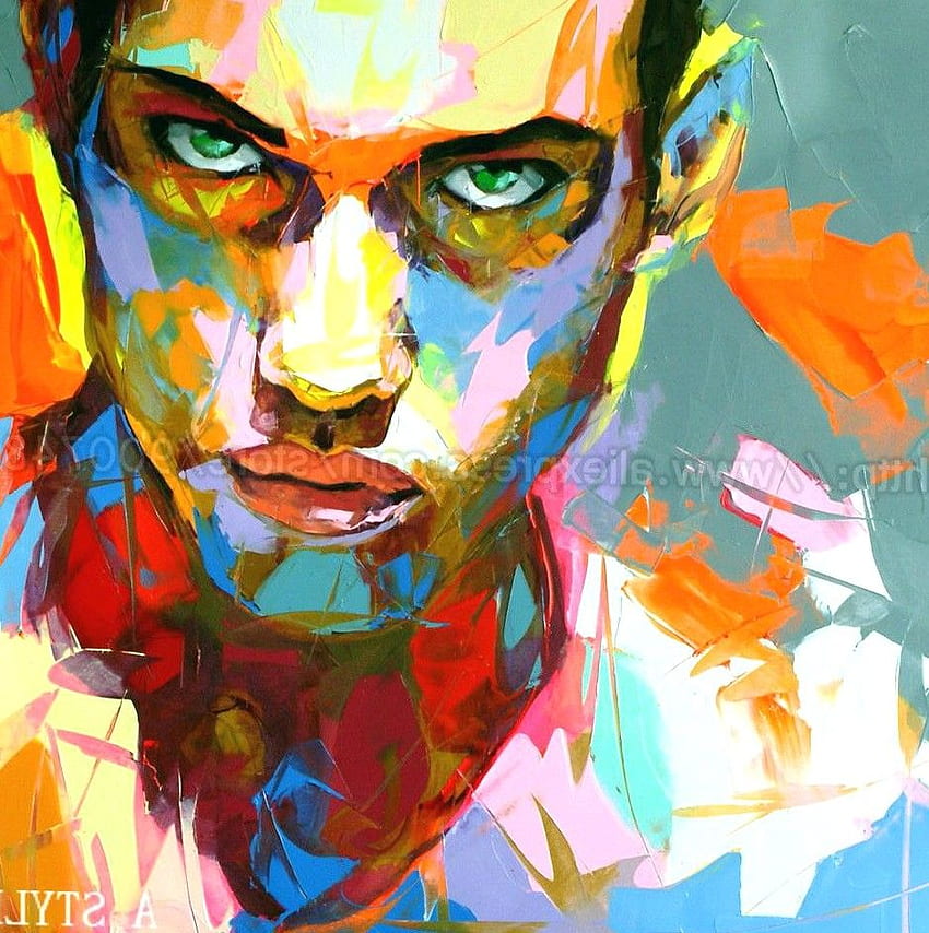 Multicolor, Francoise, Nielly, Portraits, Handmade, Oil, Painting, On,  Canvas, Abstract, Art, For, Hotel, Home, Decoration, , Artwork - The HD  phone wallpaper | Pxfuel