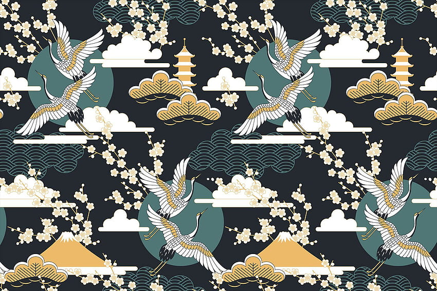 Dunkler orientalischer Himmel Tapete. Oriental , Dark, Japanese Gold HD wallpaper
