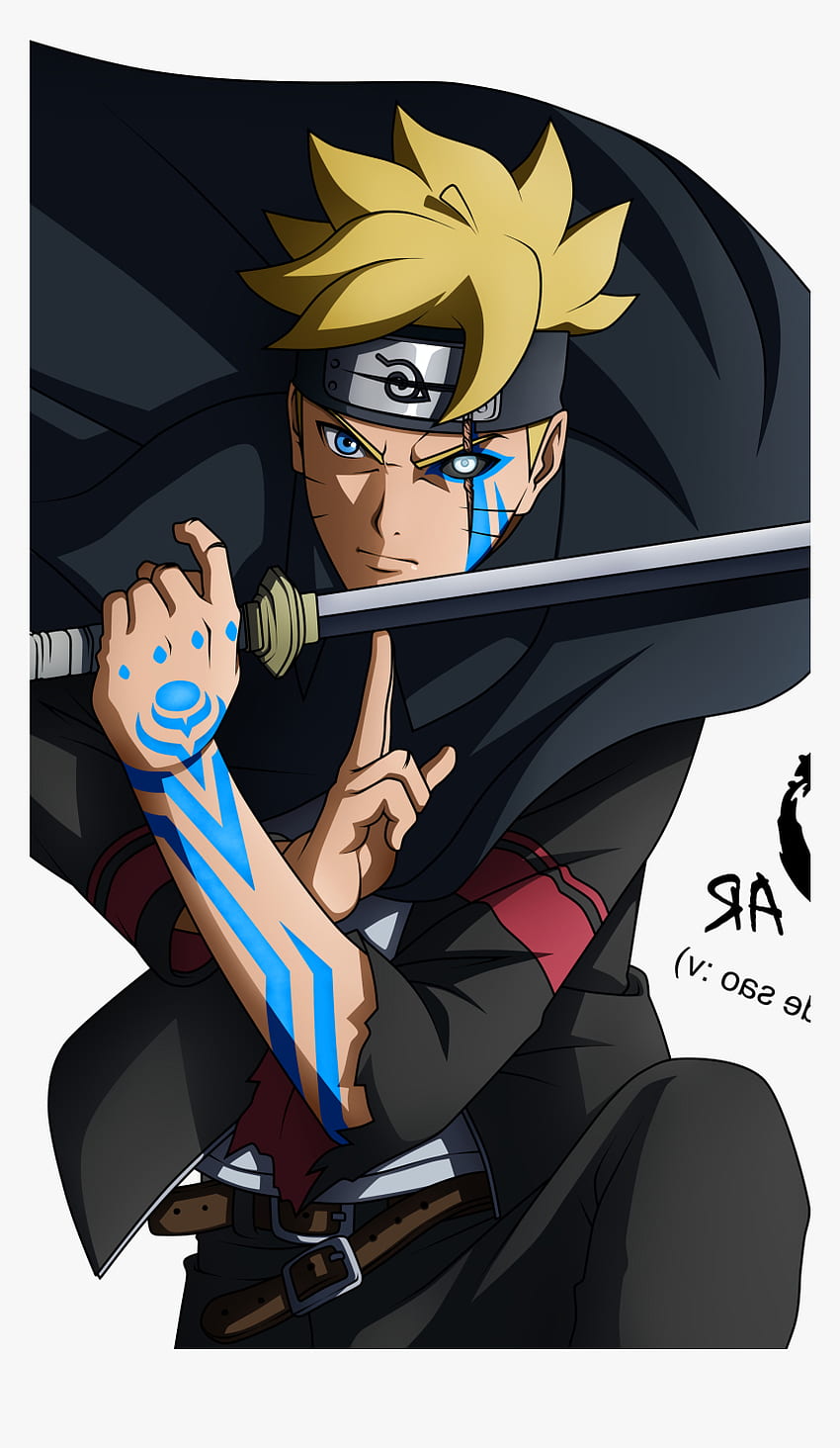 Boruto Uzmaki karma seal jogan  Naruto e sasuke desenho, Desenho