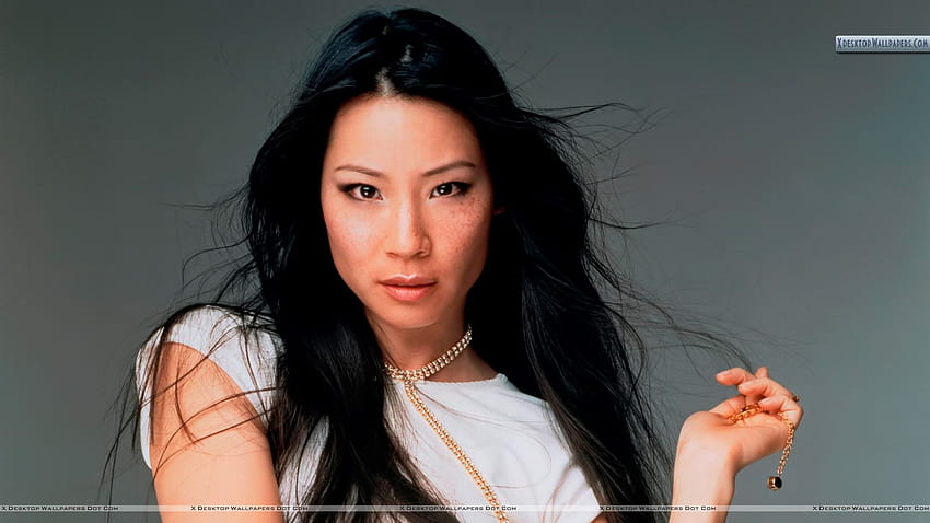 Lucy Liu Looking Front In White T Shirt HD wallpaper