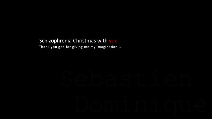 Christmas, Schizophrenia HD wallpaper