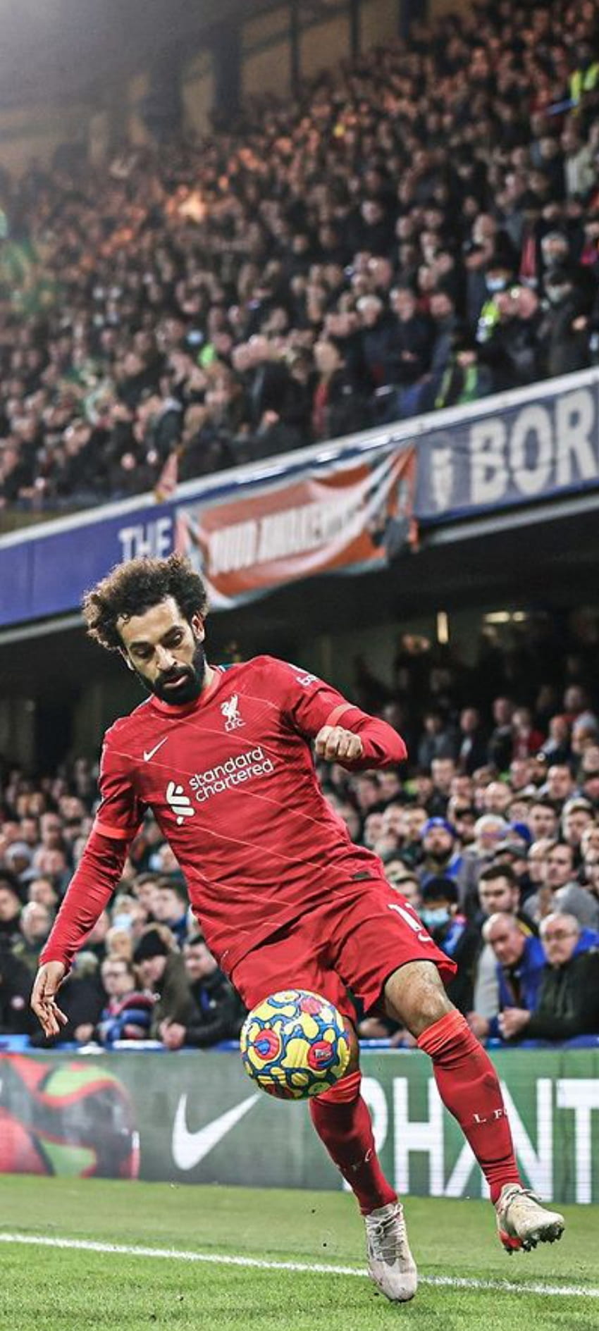 Mo Salah, Rot, Liverpool, Stadion, Fußball HD-Handy-Hintergrundbild