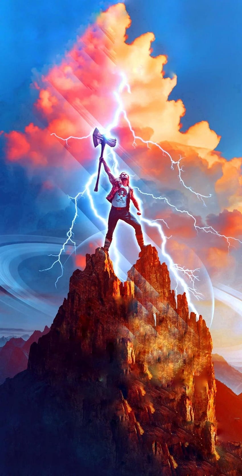 Thor: Love And Thunder のテキストレス電話 ポスター : R Marvelstudios HD電話の壁紙