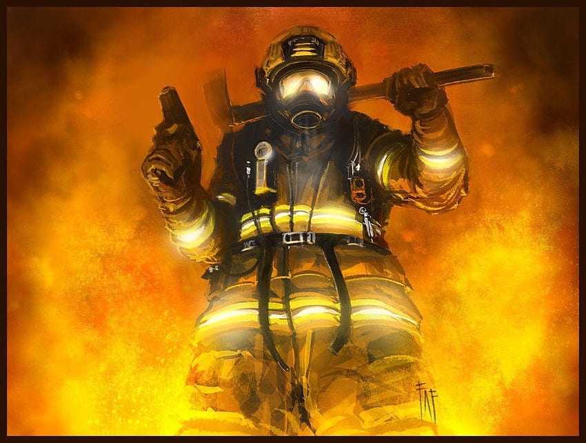 firefighter desktop background