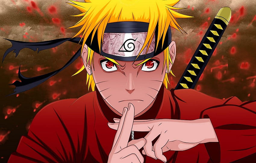 naruto, mata merah, ninja, uzumaki untuk , bagian сёнэн, Mata Naruto Keren Wallpaper HD