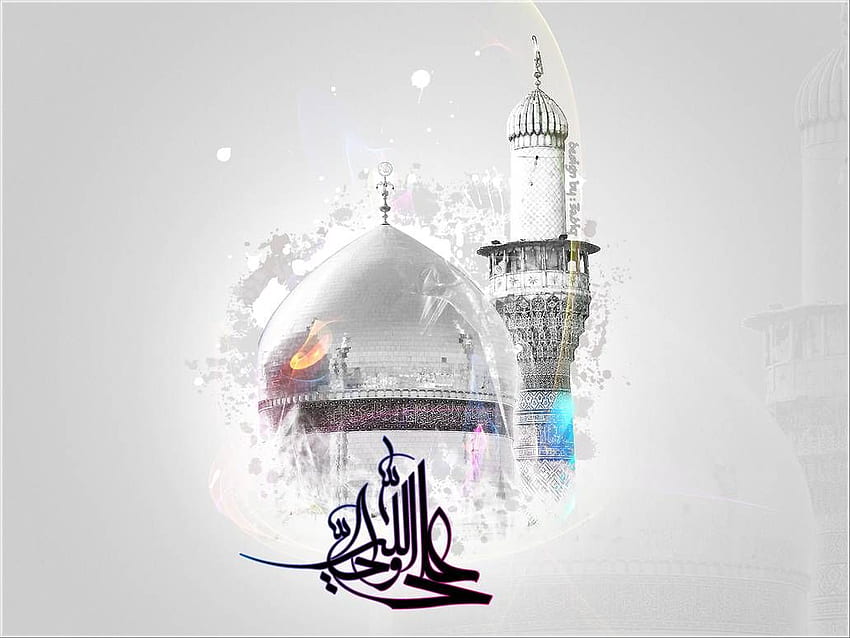 Imam Ali. Islamska sztuka kaligrafii, islamska kaligrafia artystyczna, Imam Ali, Hazrat Ali Tapeta HD