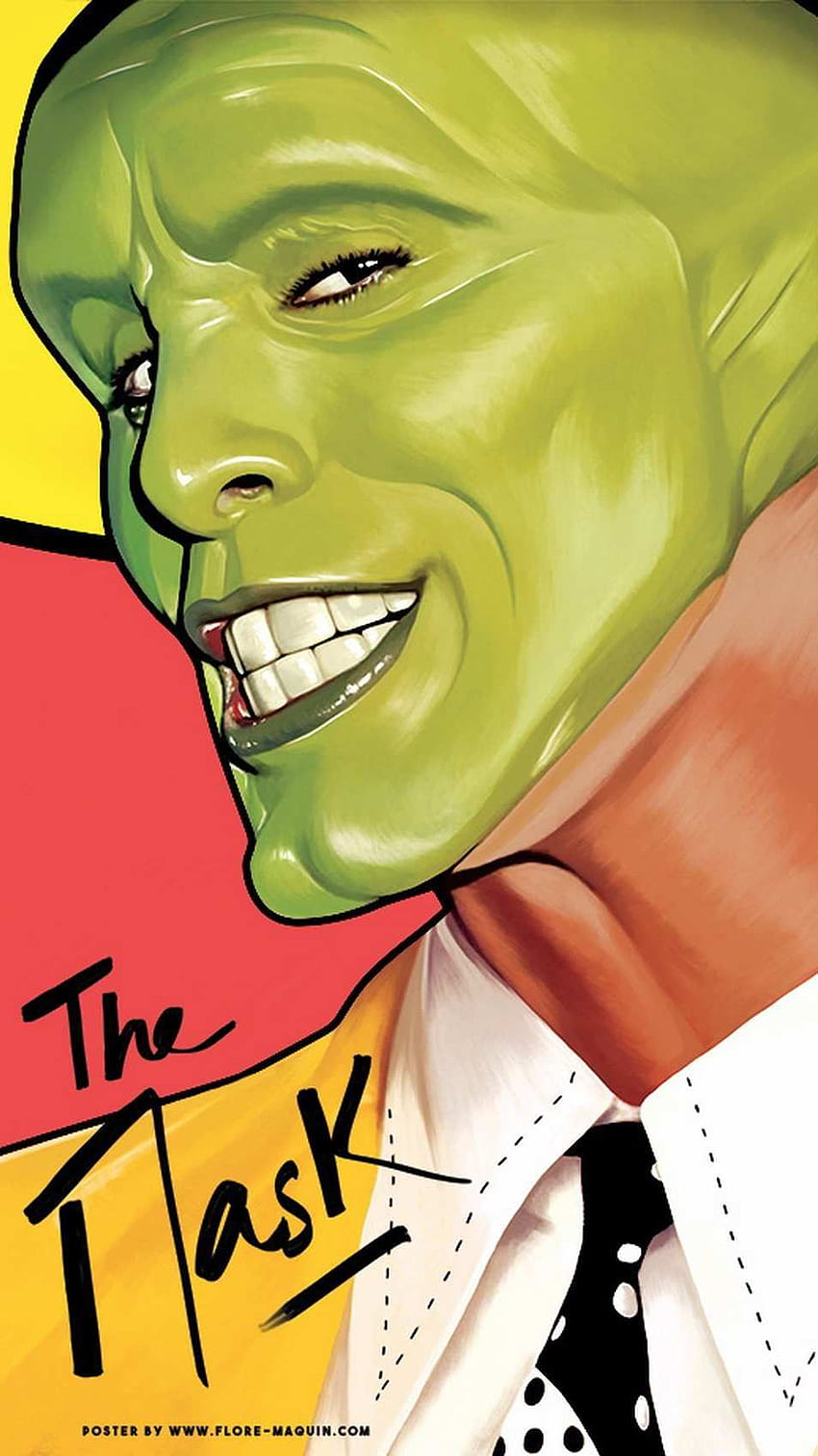Die Maske Jim Carrey. Klassische Filmplakate, Design von Filmplakaten, Filmplakate HD-Handy-Hintergrundbild