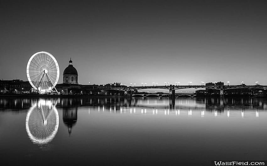 Toulouse City View. . Black and white , White , Mac background, Alicante Spain HD wallpaper