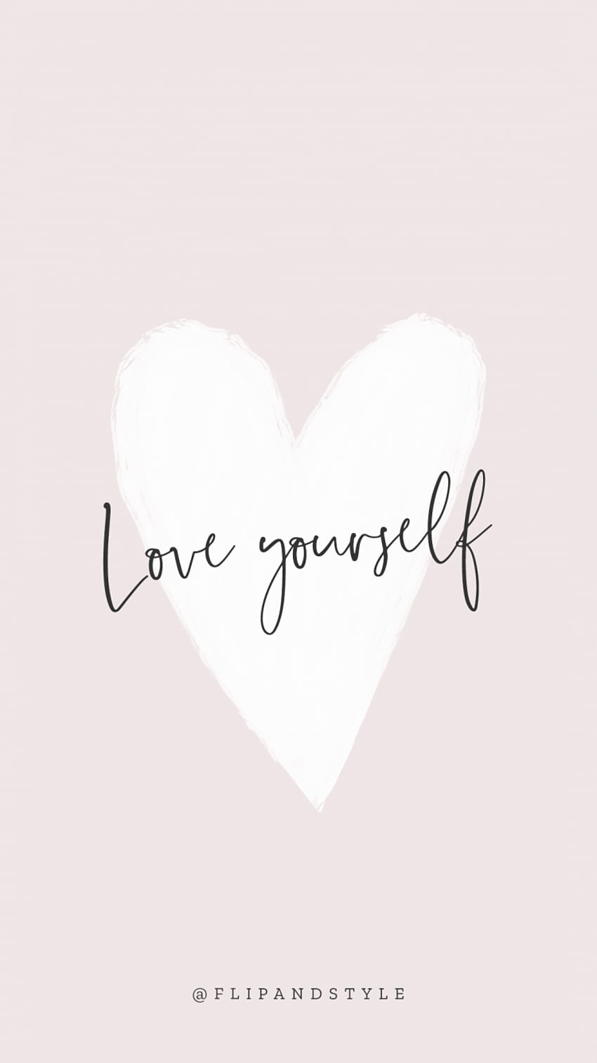 Love yourself pink iphone background words [] for your , Mobile ...