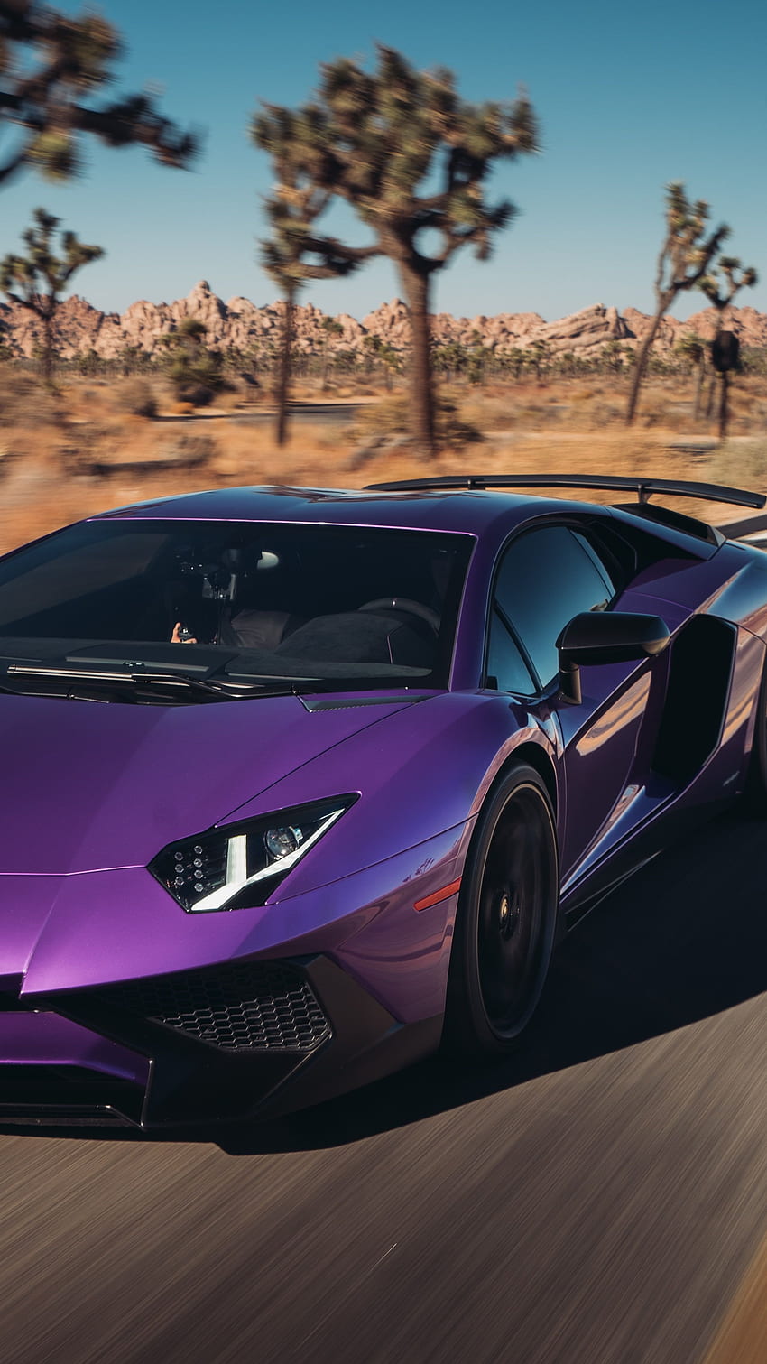 Lamborghini Car, Purple Car HD phone wallpaper