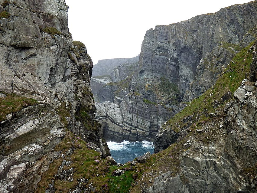 Mizen Head, West Cork, Irlande. Géologie spectaculaire vue de Fond d'écran HD