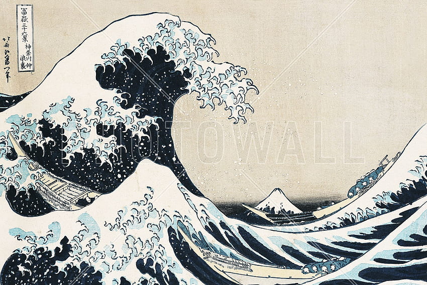 Gelombang Hebat Di Kanagawa, Seni Jepang Wallpaper HD