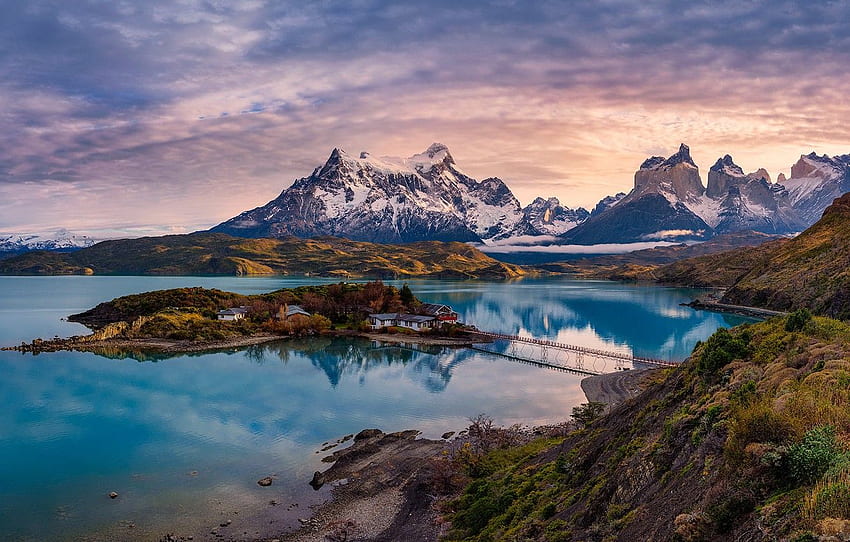 Patagonia, chile, Torres del Paine for , section пейзажи, Torres del Paine National Park HD wallpaper