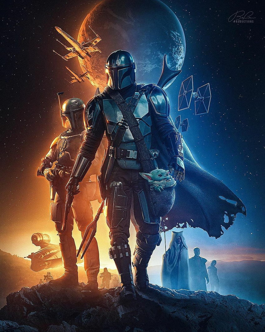 The Mandalorian season 2 poster in 2020. Star wars , Star wars poster, Star wars background 見てみる HD電話の壁紙