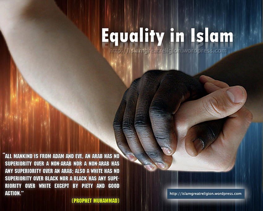 IGUALDAD EN EL ISLAM, islam, grande, musulmán, belleza fondo de pantalla