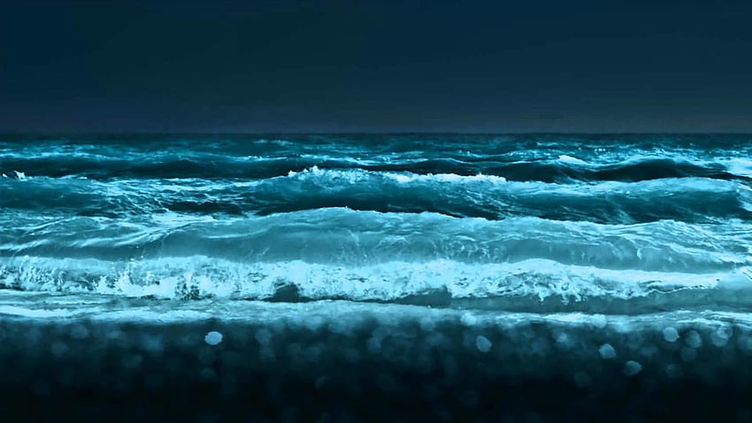 Ocean Waves, Cartoon Ocean HD wallpaper
