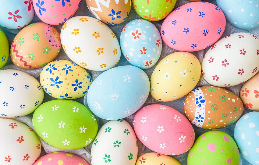 jajka, Wielkanoc, wiosna, Wielkanoc, jajka, dekoracja, Wielkanocny iPad Tapeta HD
