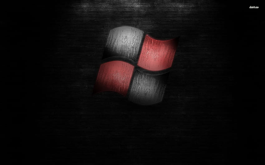 Black and red Windows logo Computer HD wallpaper