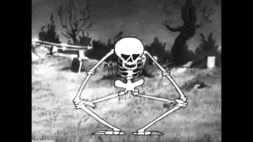 Gruselige gruselige Skelette, Skelett-Meme HD-Hintergrundbild