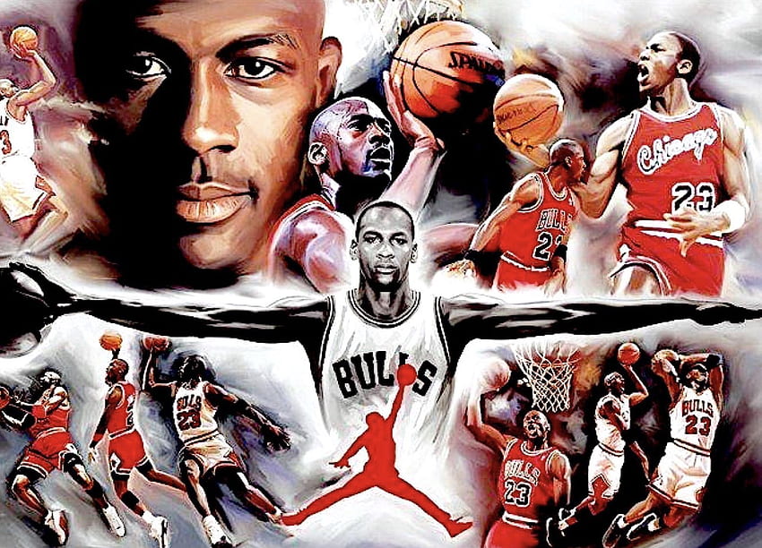 โปสเตอร์คอลลาจ Michael Jordan Chicago Bulls 24 x 36 โปสเตอร์ Michael Jordan, โปสเตอร์ Jordan, ปีก Michael Jordan, Michael Jordan Be Legendary วอลล์เปเปอร์ HD