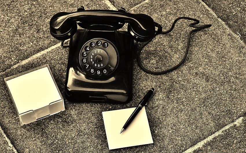 Old Telephone graphy. t, Rotary HD wallpaper